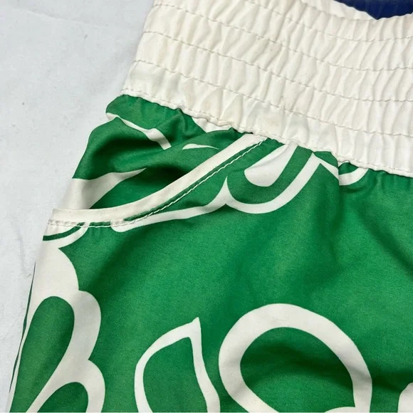 Y2K Vintage Roxy Green Floral Swim Shorts - Picture 2 of 8